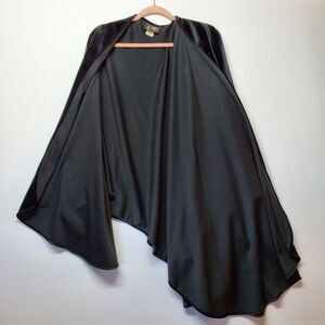 Vintage A.Brod Fashion Accessories Women OS Bat Wing Black Velvet Cape Rare- USA